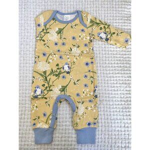 Tesa Babe Yellow And Blue Floral Romper
